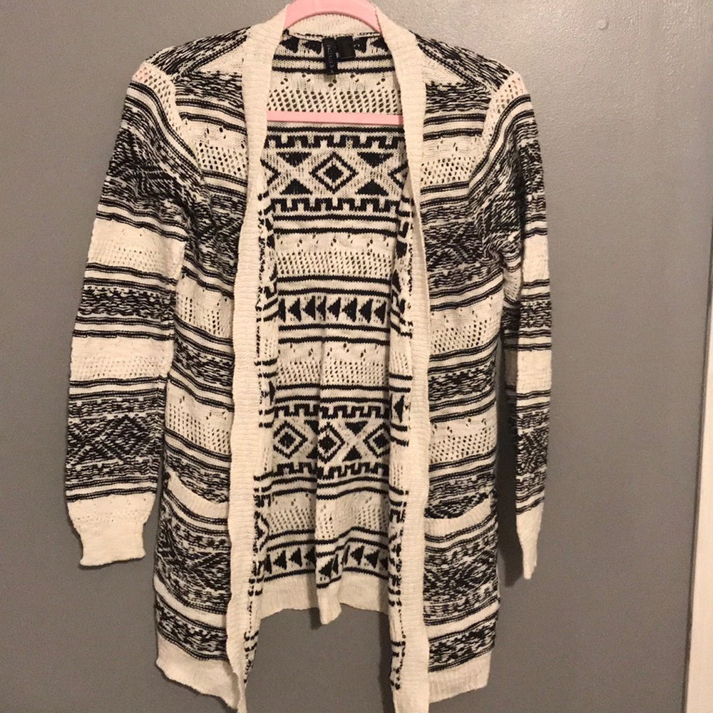 Tribal print cardigan